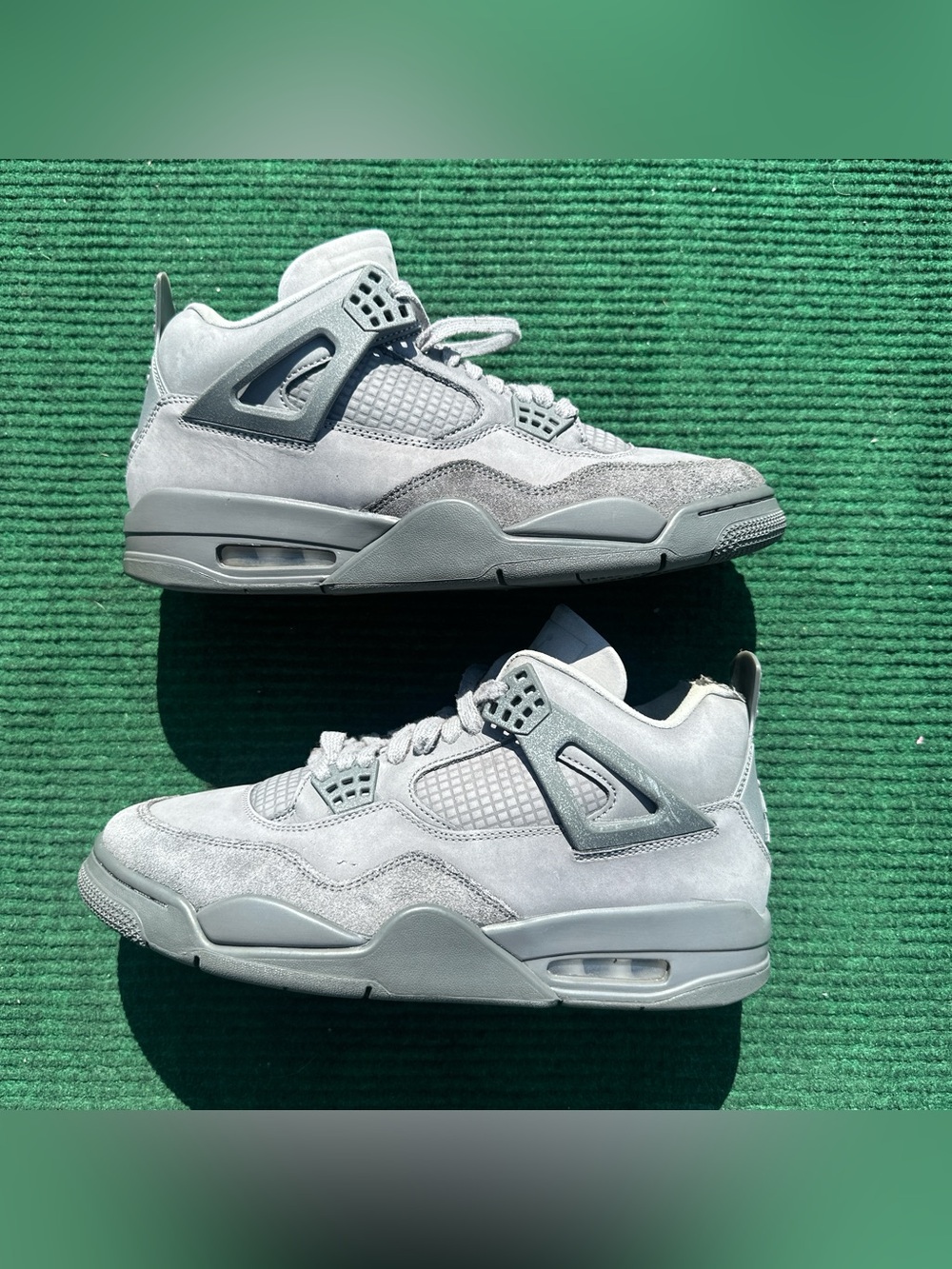 Air Jordan 4 Retro SE 'Wet Cement' Men’s Size 10 CUT ON LEFT SHOE. LOOK AT 5th